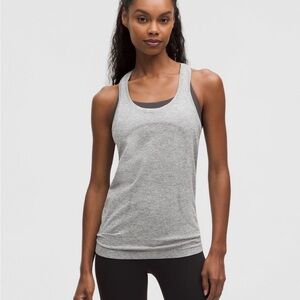 Lululemon Swiftly Tech Razorback Tank Top Gray Size 6